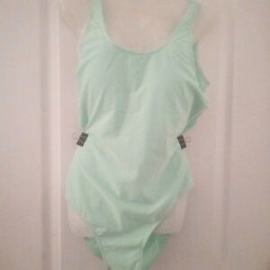 Sexy one piece swimsuit color teal green size  2x new with out a tag